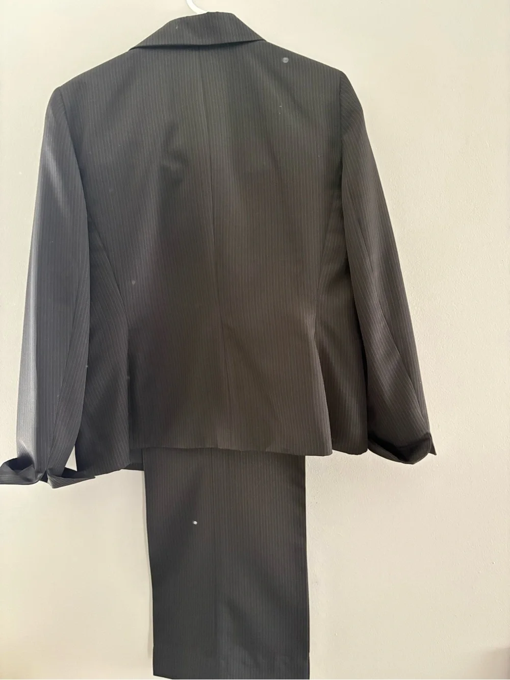 Kasper Black Pinstripe Women's Suit Jacket & Pants
